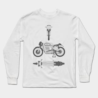 Norton Blueprint Black Long Sleeve T-Shirt